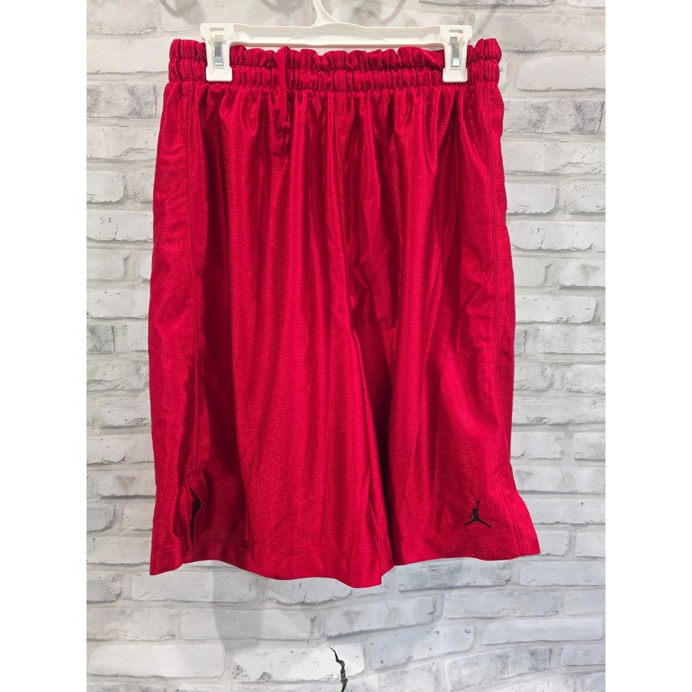 Vintage Air Jordan Dazzle Shorts Men's XL Red Shiny Basketball Baggy Y2K